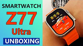 2023 New Large screen 2.1 Dual strap smart watch Z77 ultra